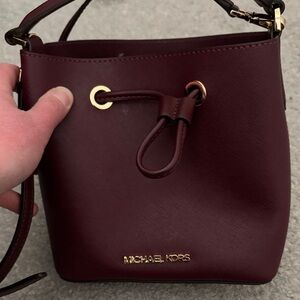 Michael Kors Dark purple Crossbody Bag with Card Holders